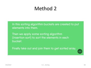 Searching, Sorting and Hashing Techniques | PPT