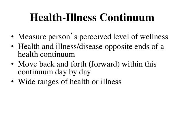 Concept Of Health And Illness
