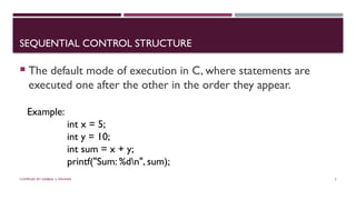 Unit 5 Control Statements in C Programming | PPTX