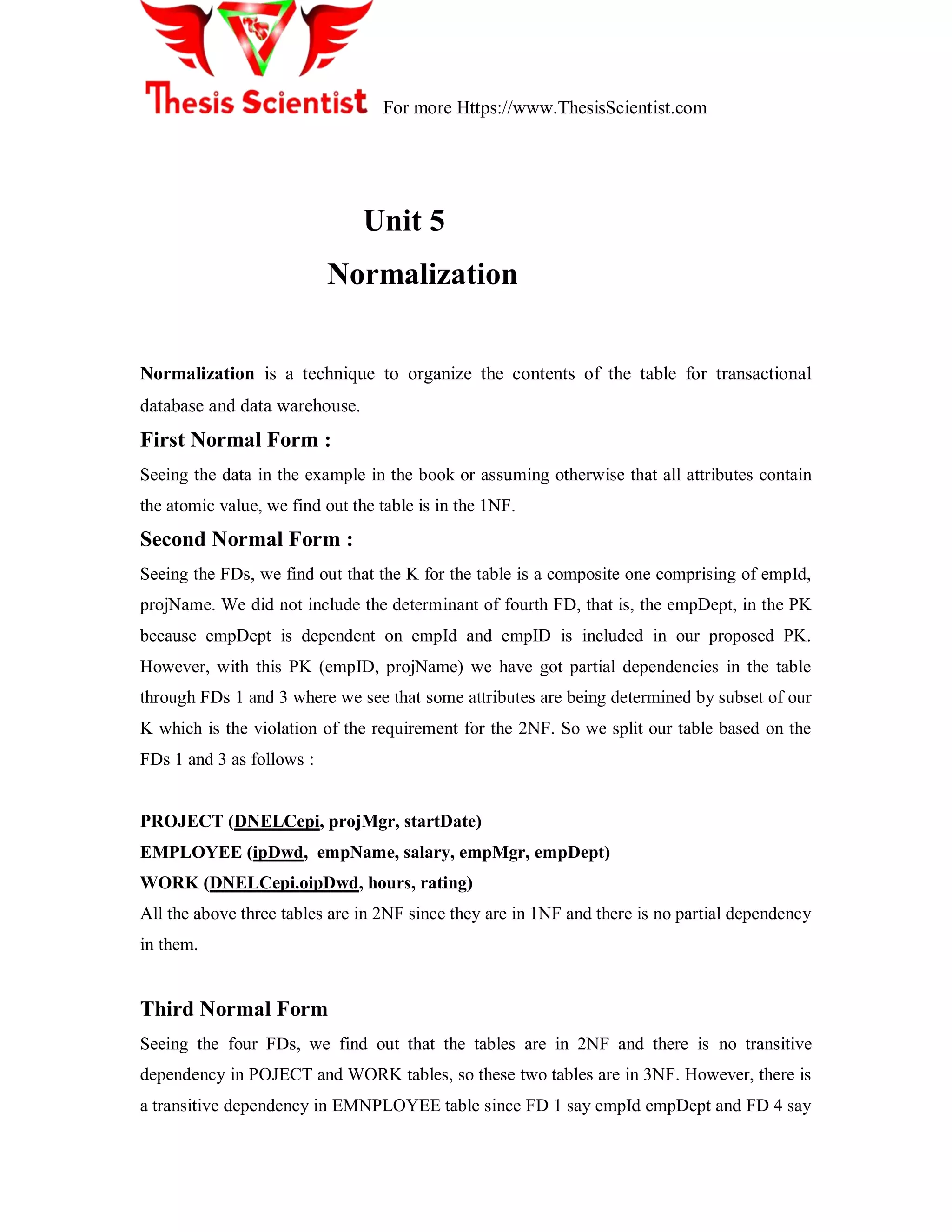 Normalisation in Database management System (DBMS) | PDF