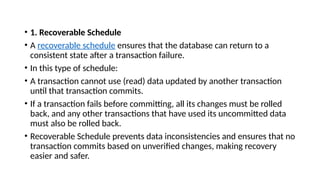 Database Management System - Transaction Processing and Concurrency ...