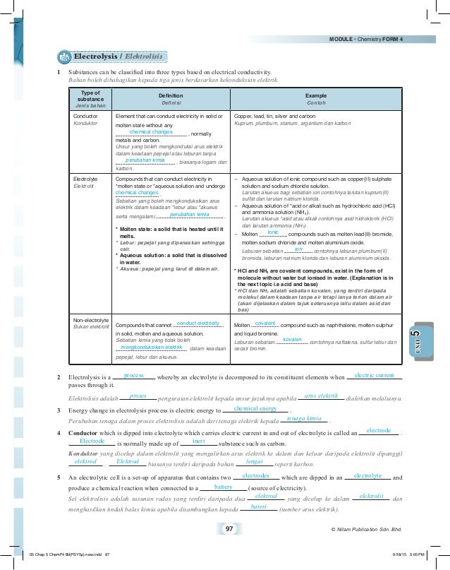 Skema Jawapan Modul Master Kimia Tingkatan 4 – Buku Teks