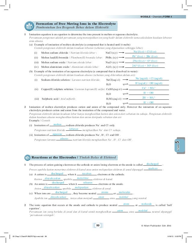 Modul Kimia Tingkatan 5 Nilam Publication Jawapan - DestinysPerry