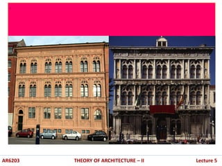 .
.
AR6203 THEORY OF ARCHITECTURE – II Lecture 5
 
