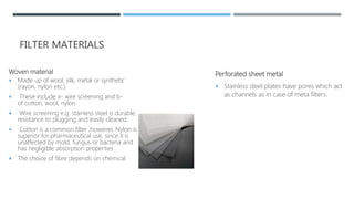 Filtration and clarification | PPTX