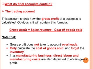 Unit 5 financial information and decisions