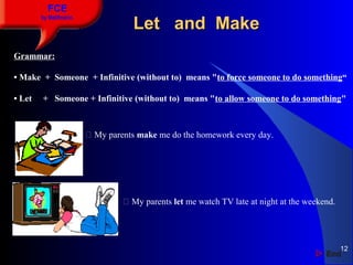Unit 5 Grammar Contents Modals Verbs of obligation and necessity | PPT