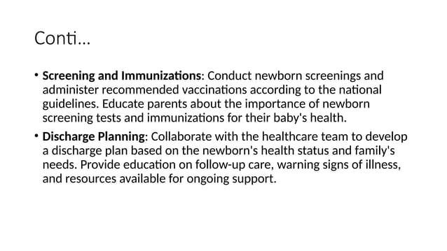 Unit 5 Health promotion of the new born and family from Global and ...