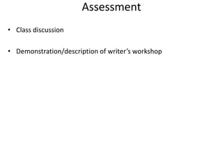 Unit 5 intro to writing | PPT