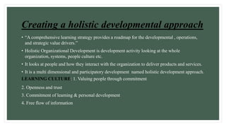 Unit5 learning and development in knowledge setting | PPTX