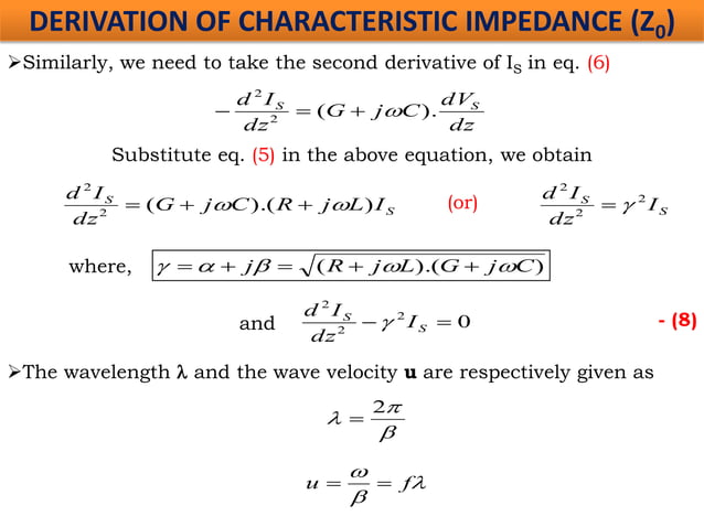 Unit_5_Lecture-2_characteristic impedance of the transmission line | PDF