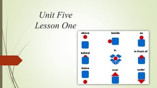 Unit Five
Lesson One
 