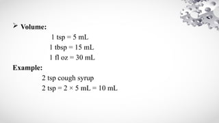 Unit 5 Measurement and Conversion for nurses | PPTX