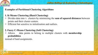 Comprehensive Overview of Clustering Techniques in Machine Learning | PPTX