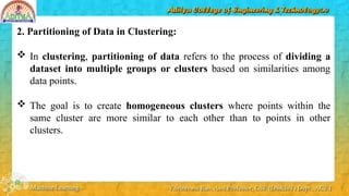 Clusterization Algorithms Divide Comprehensive Overview of Clustering Techniques in Machine Learning | PPTX
