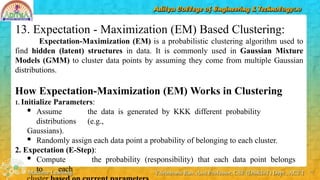 ppt - em algorithm: expectation maximazation... Comprehensive Overview of Clustering Techniques in Machine Learning | PPTX