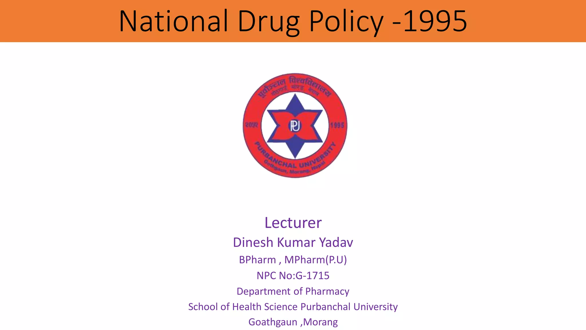 Unit 5 National Drug Policy Pdf