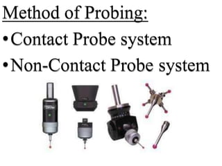 Method of Probing:
•Contact Probe system
•Non-Contact Probe system
 