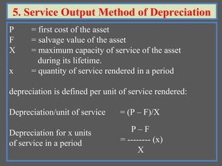 Comprehensive Guide to Depreciation Methods in Engineering Economics | PPT