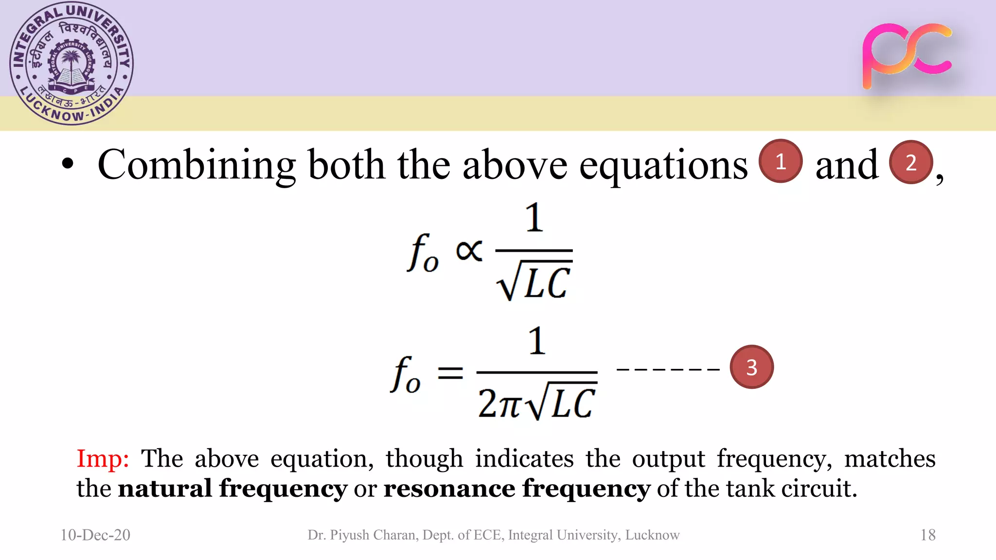 Unit 5 oscillators and voltage regulators