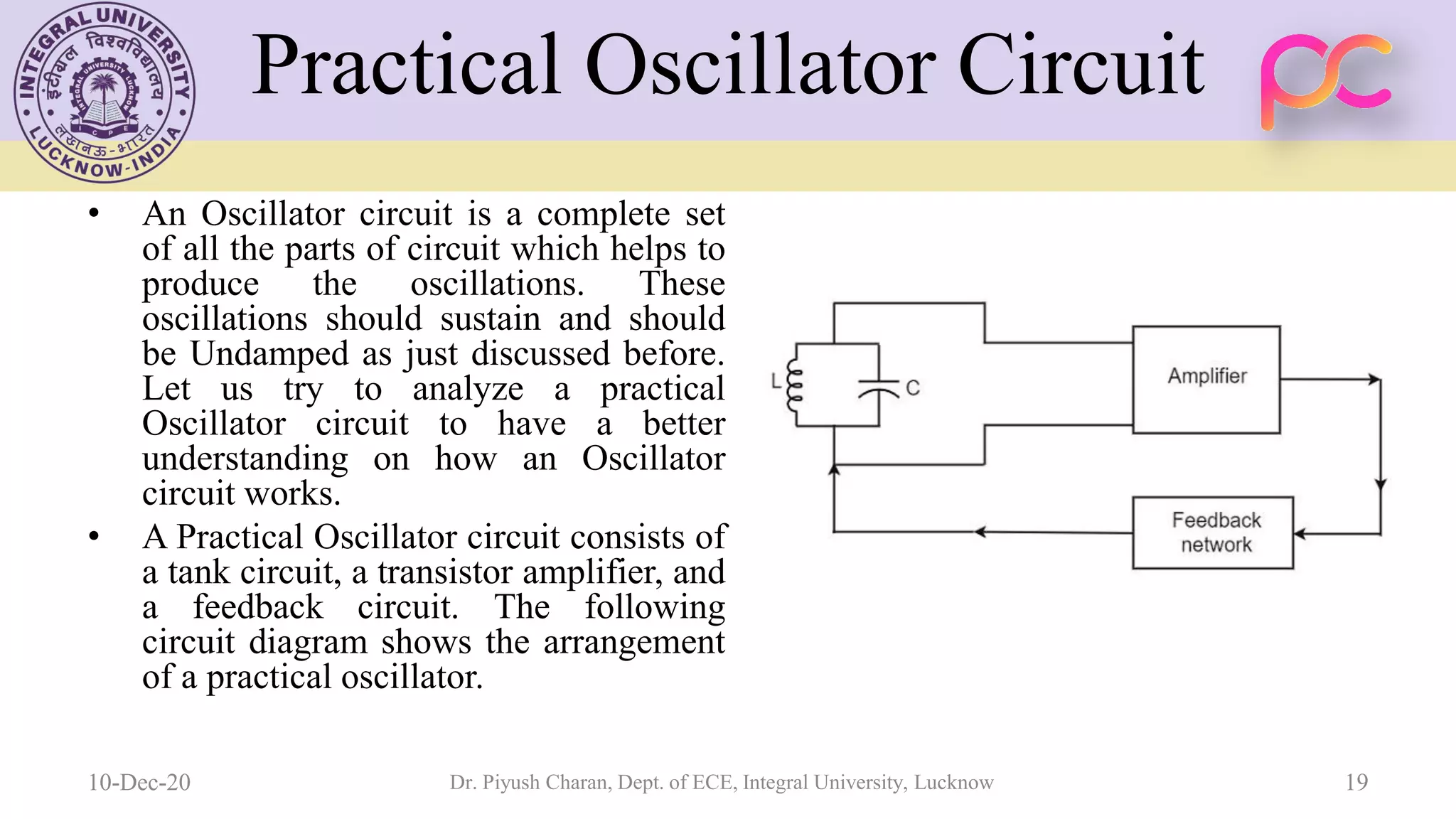 Unit 5 oscillators and voltage regulators