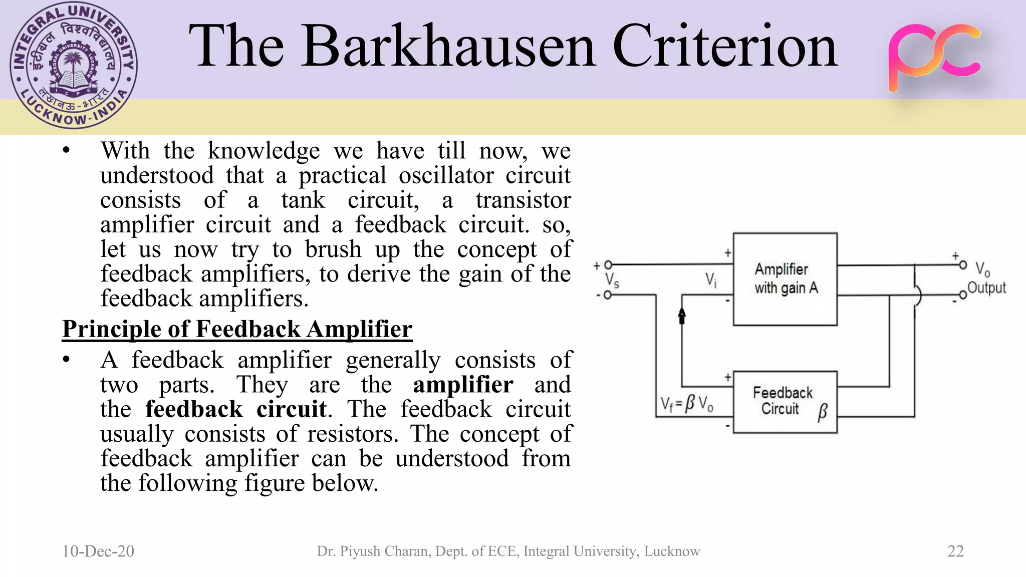 Unit 5 oscillators and voltage regulators