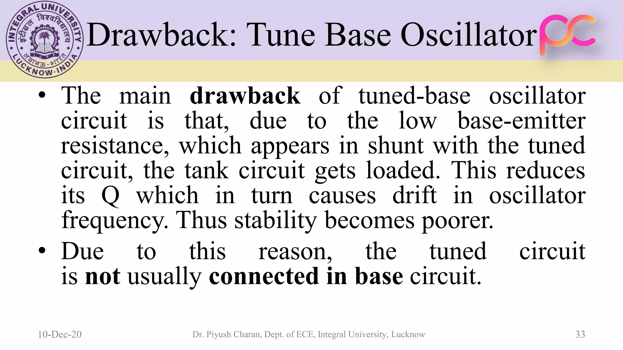 Unit 5 oscillators and voltage regulators
