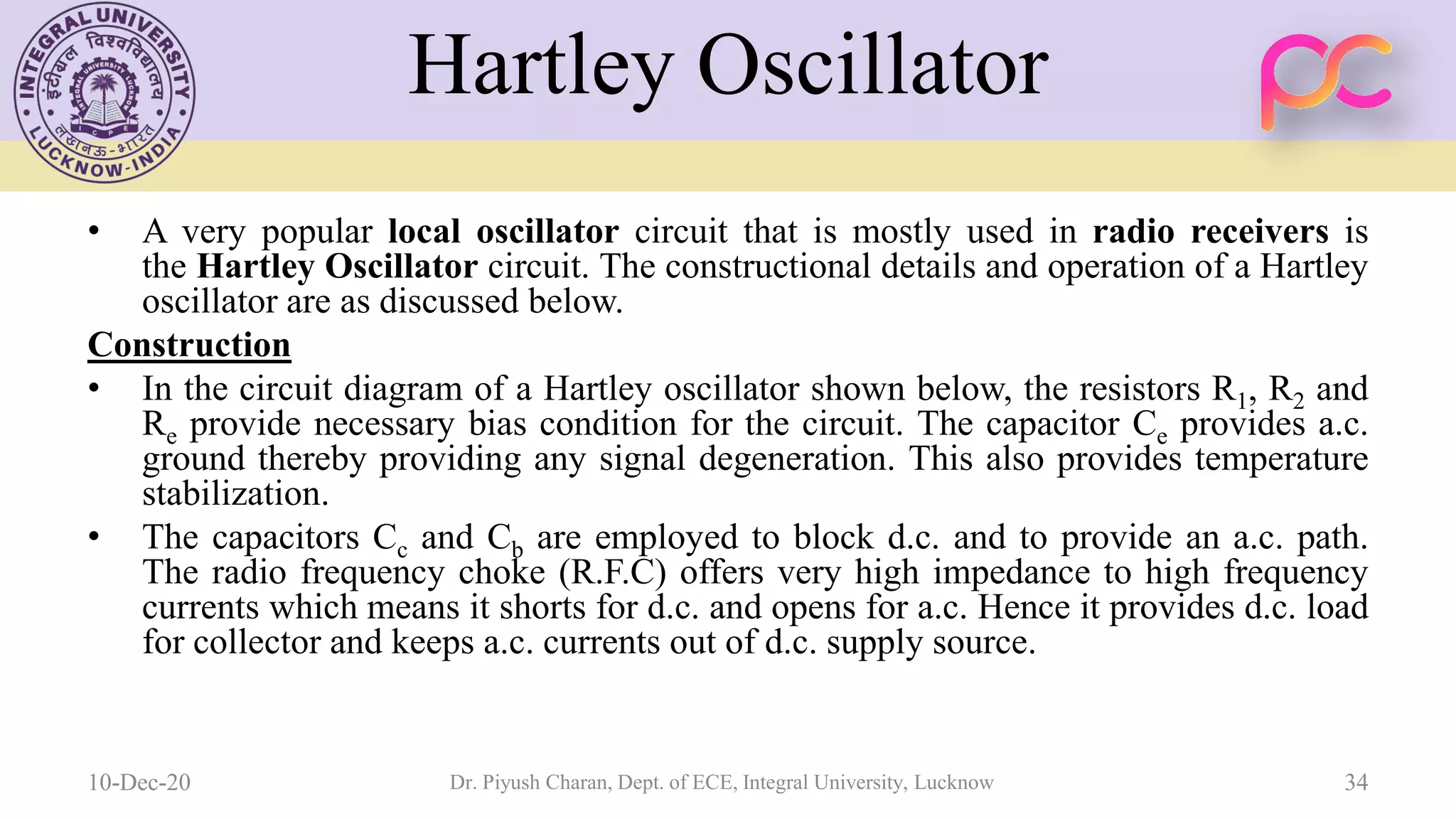Unit 5 oscillators and voltage regulators