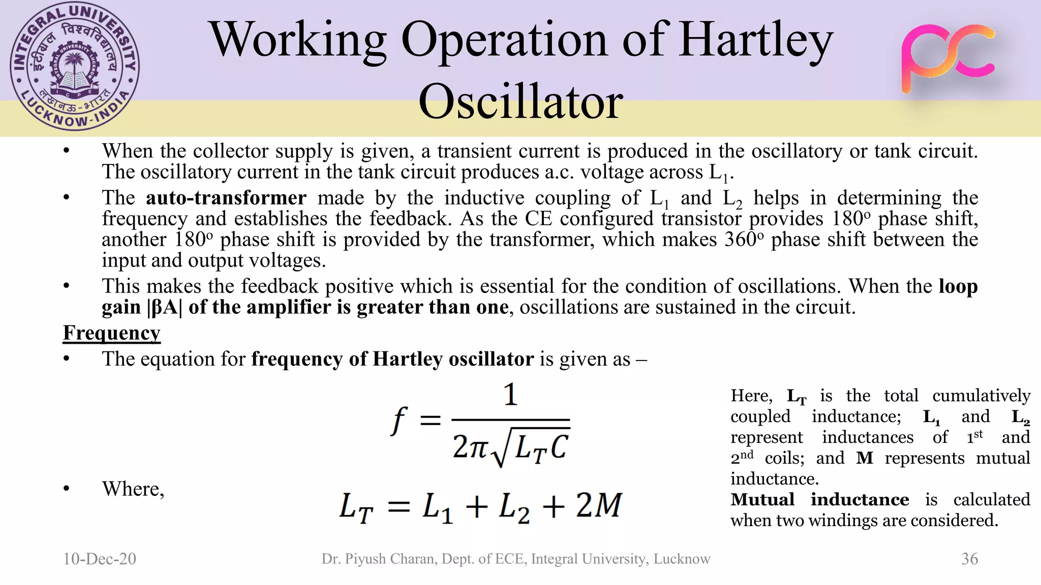 Unit 5 oscillators and voltage regulators