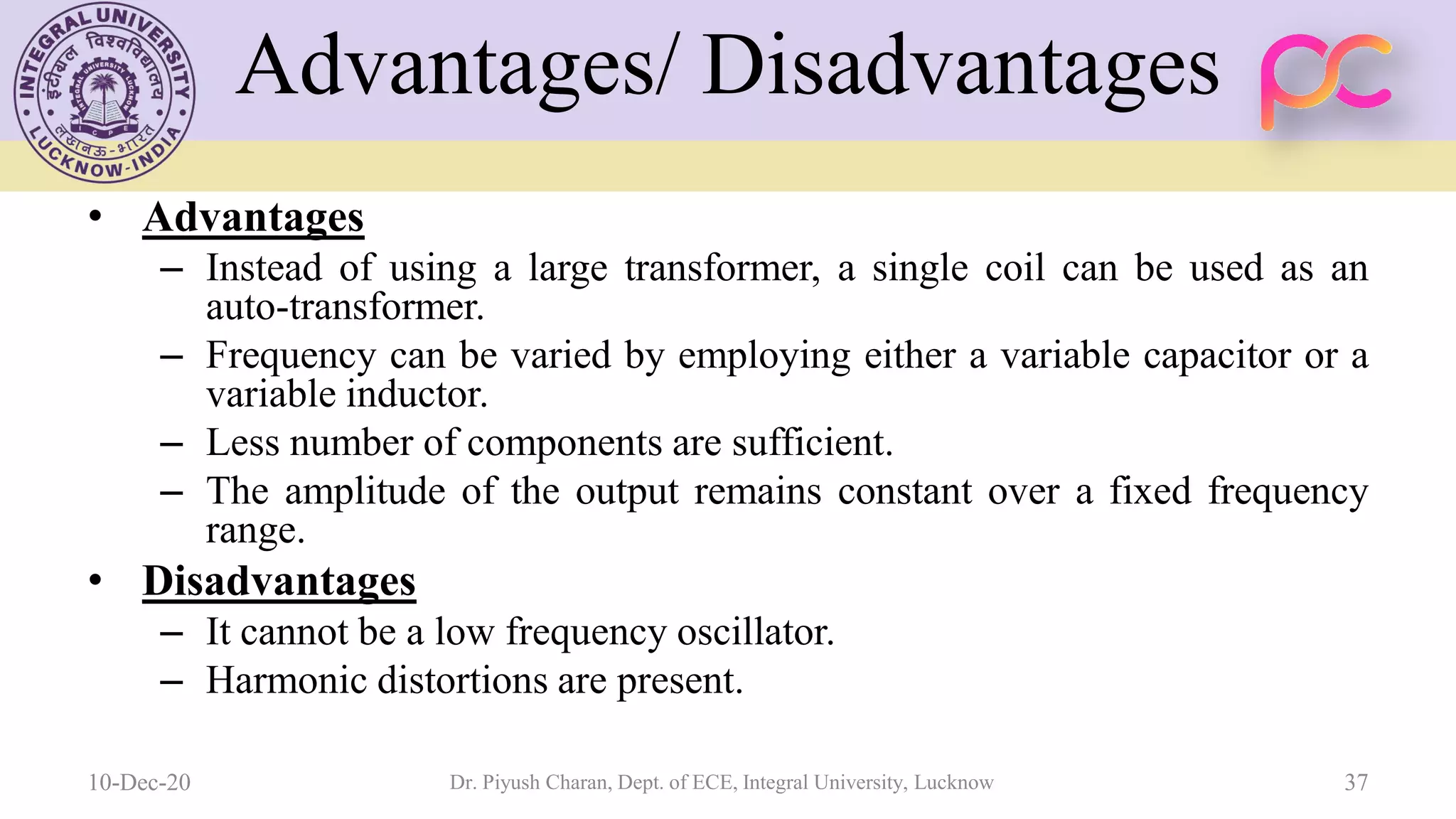 Unit 5 oscillators and voltage regulators