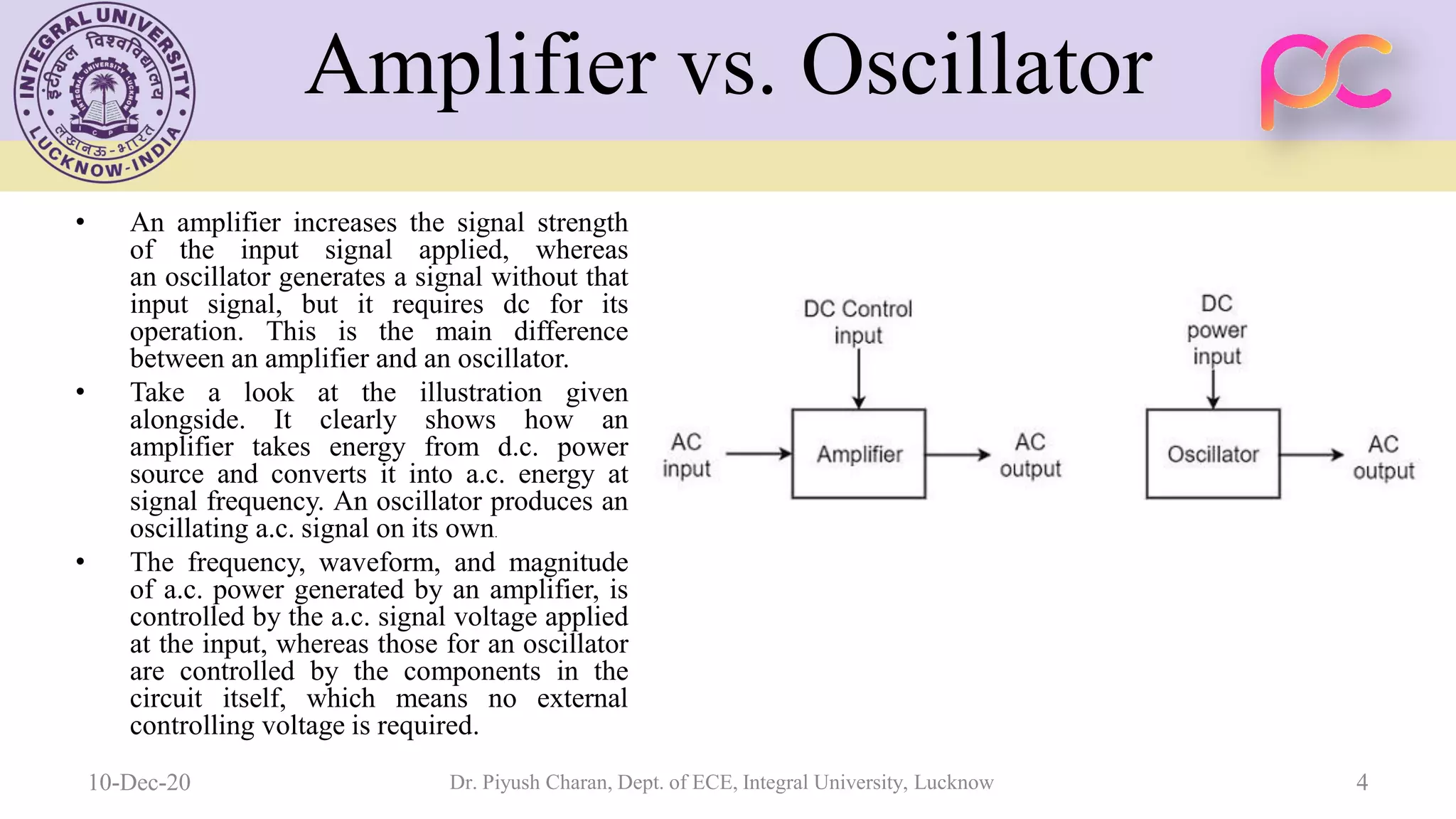 Unit 5 oscillators and voltage regulators
