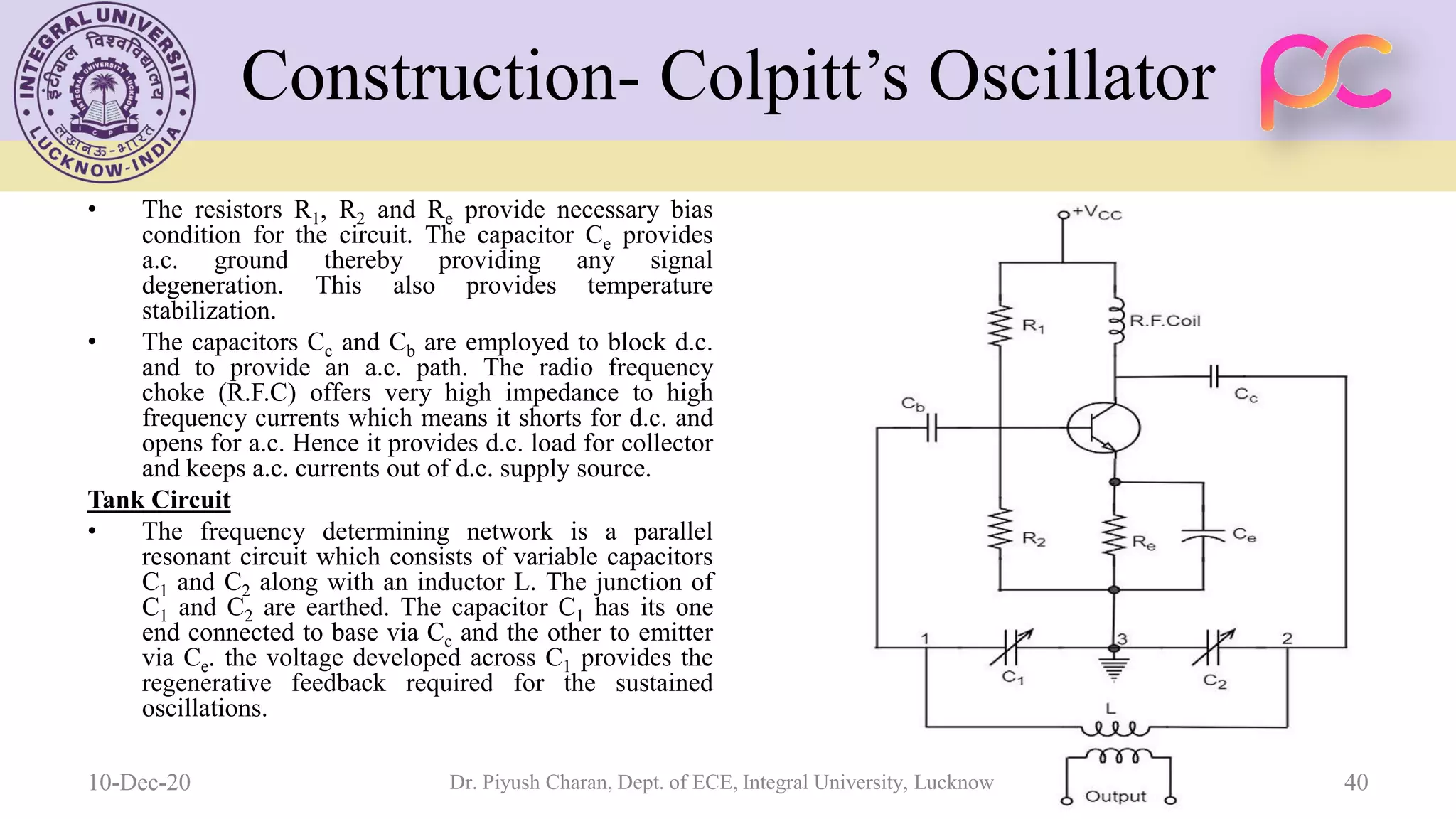Unit 5 oscillators and voltage regulators