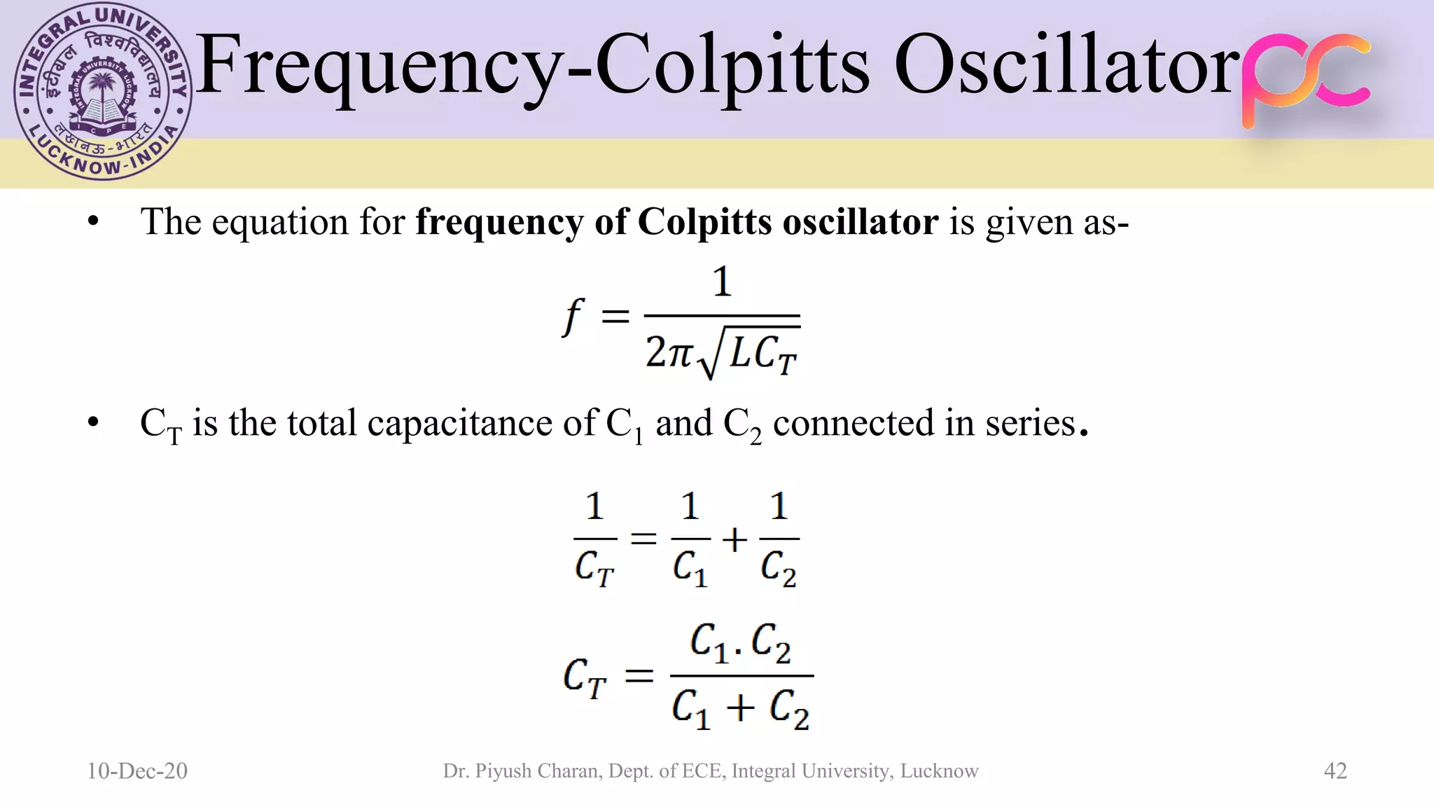 Unit 5 oscillators and voltage regulators