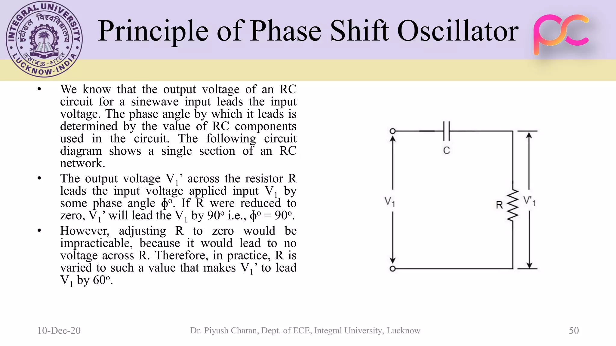 Unit 5 oscillators and voltage regulators