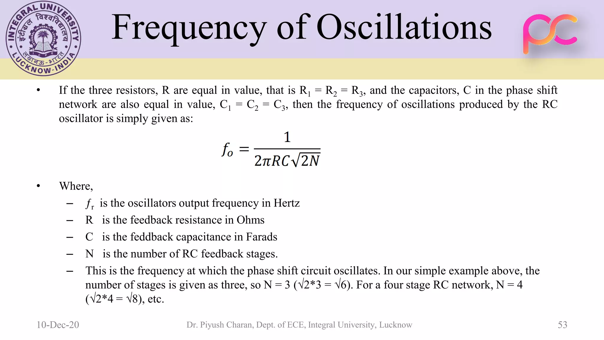 Unit 5 oscillators and voltage regulators