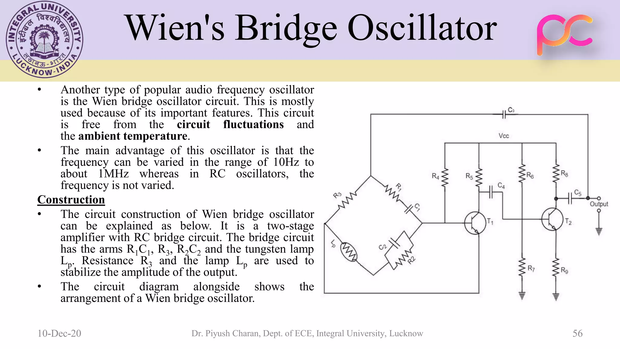 Unit 5 oscillators and voltage regulators