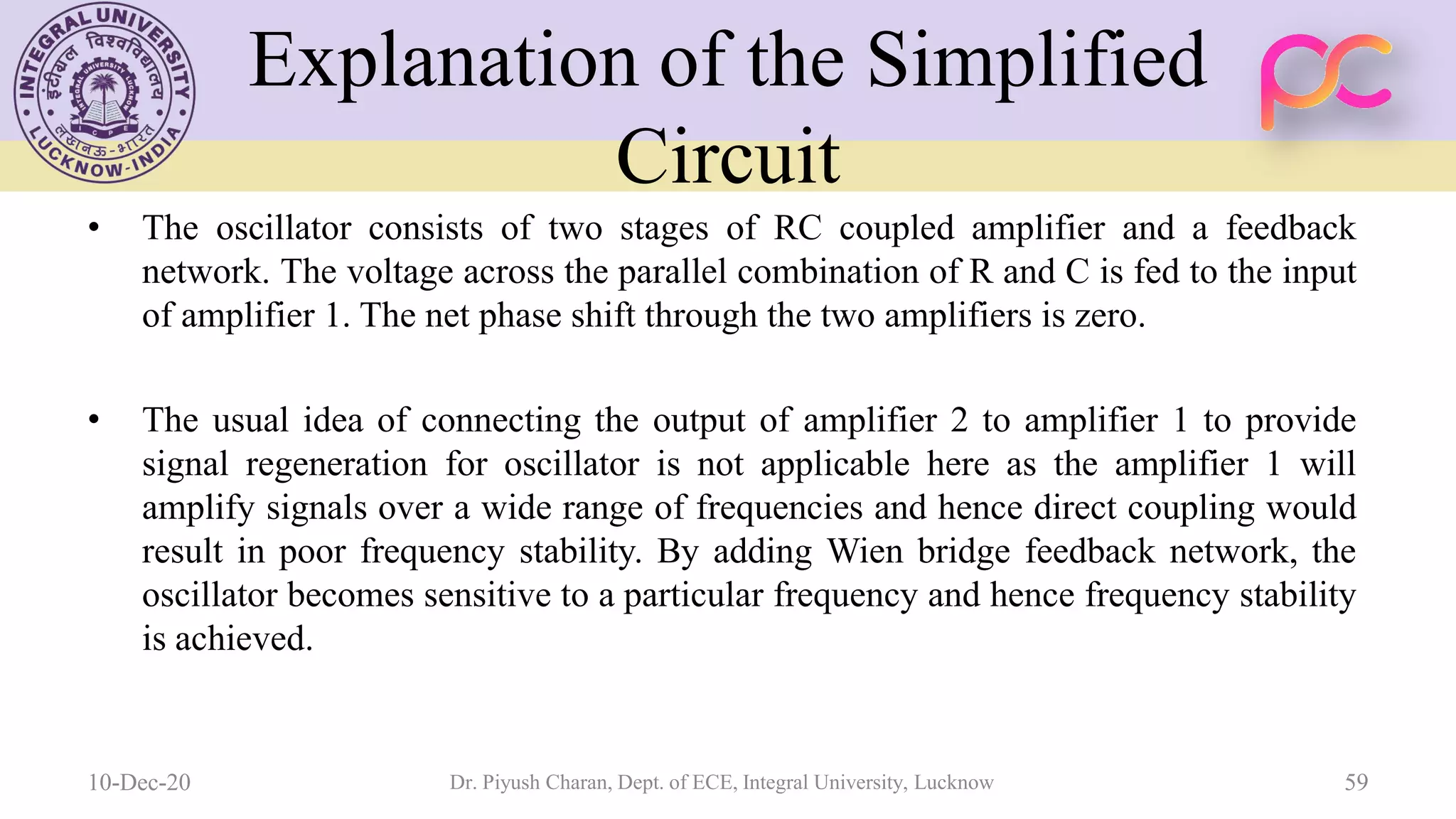 Unit 5 oscillators and voltage regulators
