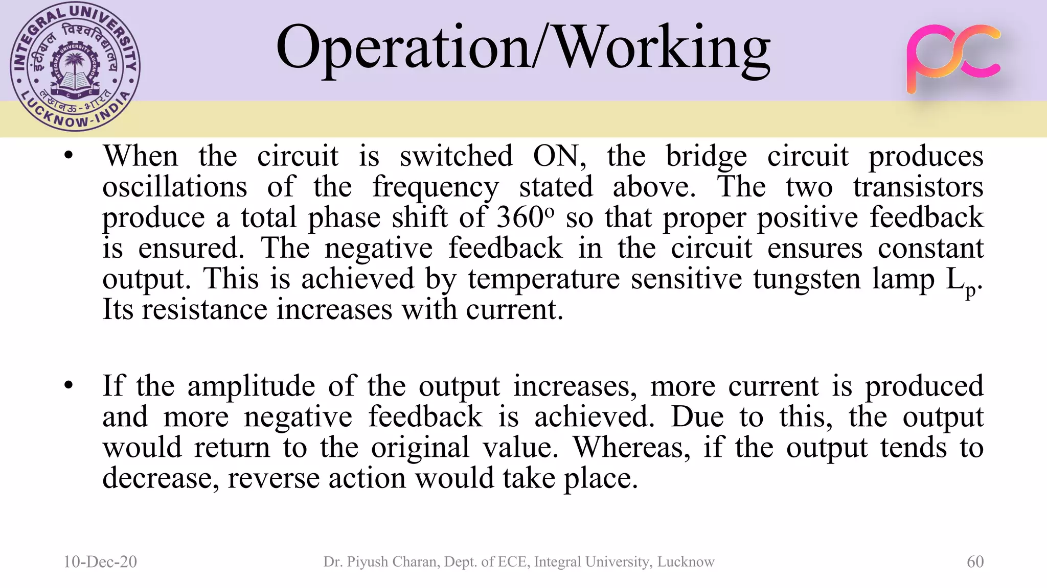 Unit 5 oscillators and voltage regulators