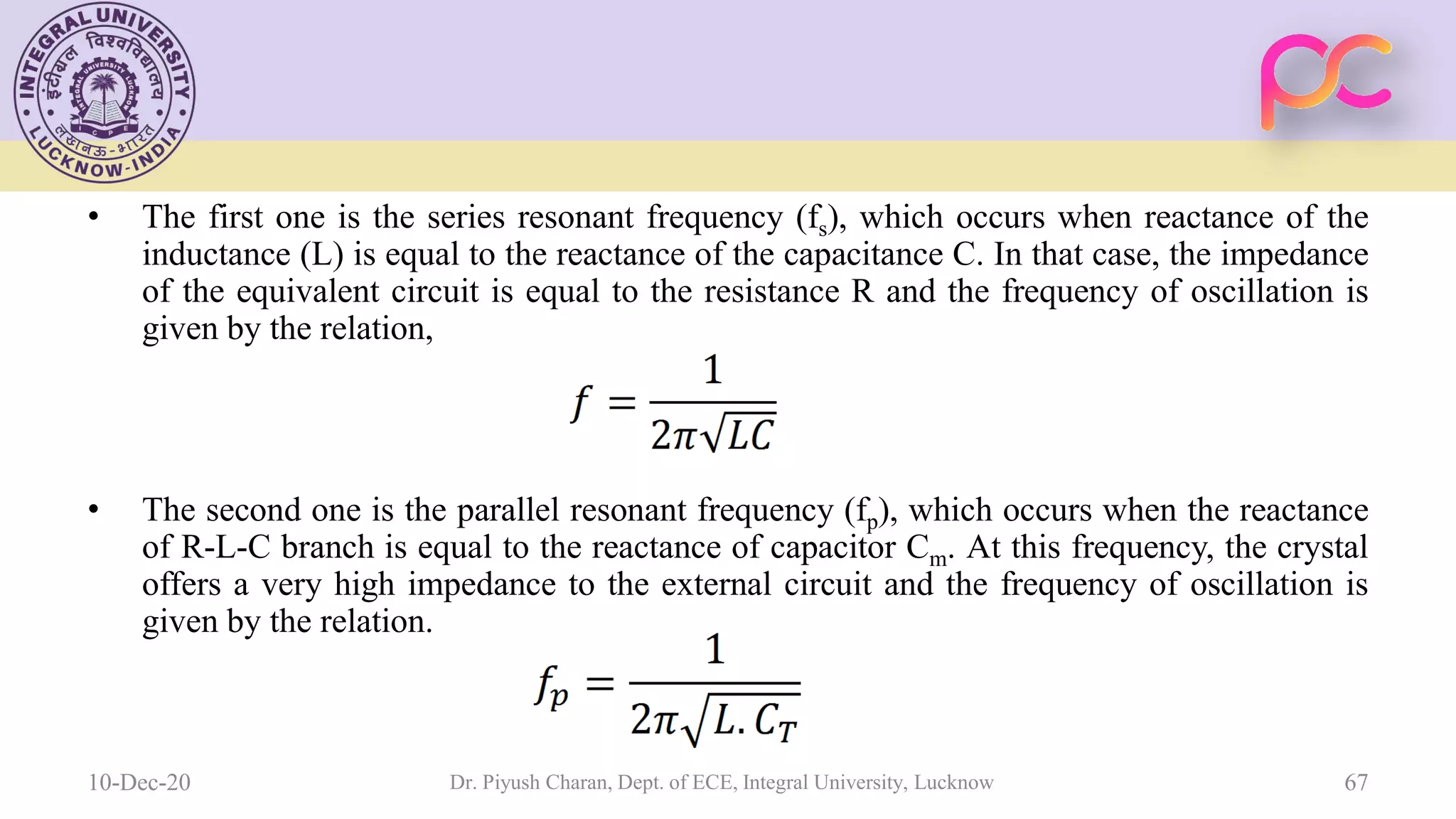Unit 5 oscillators and voltage regulators
