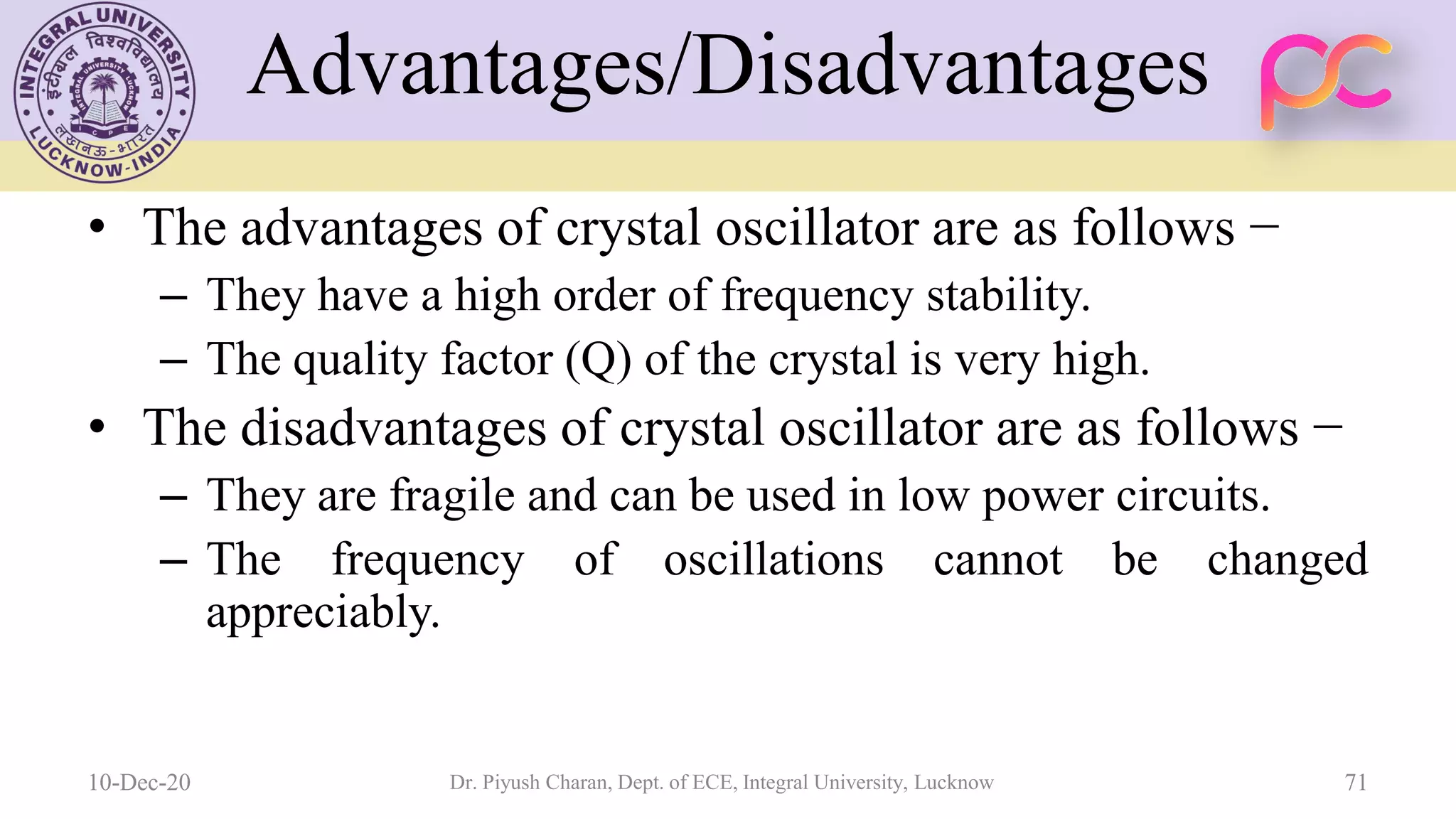 Unit 5 oscillators and voltage regulators