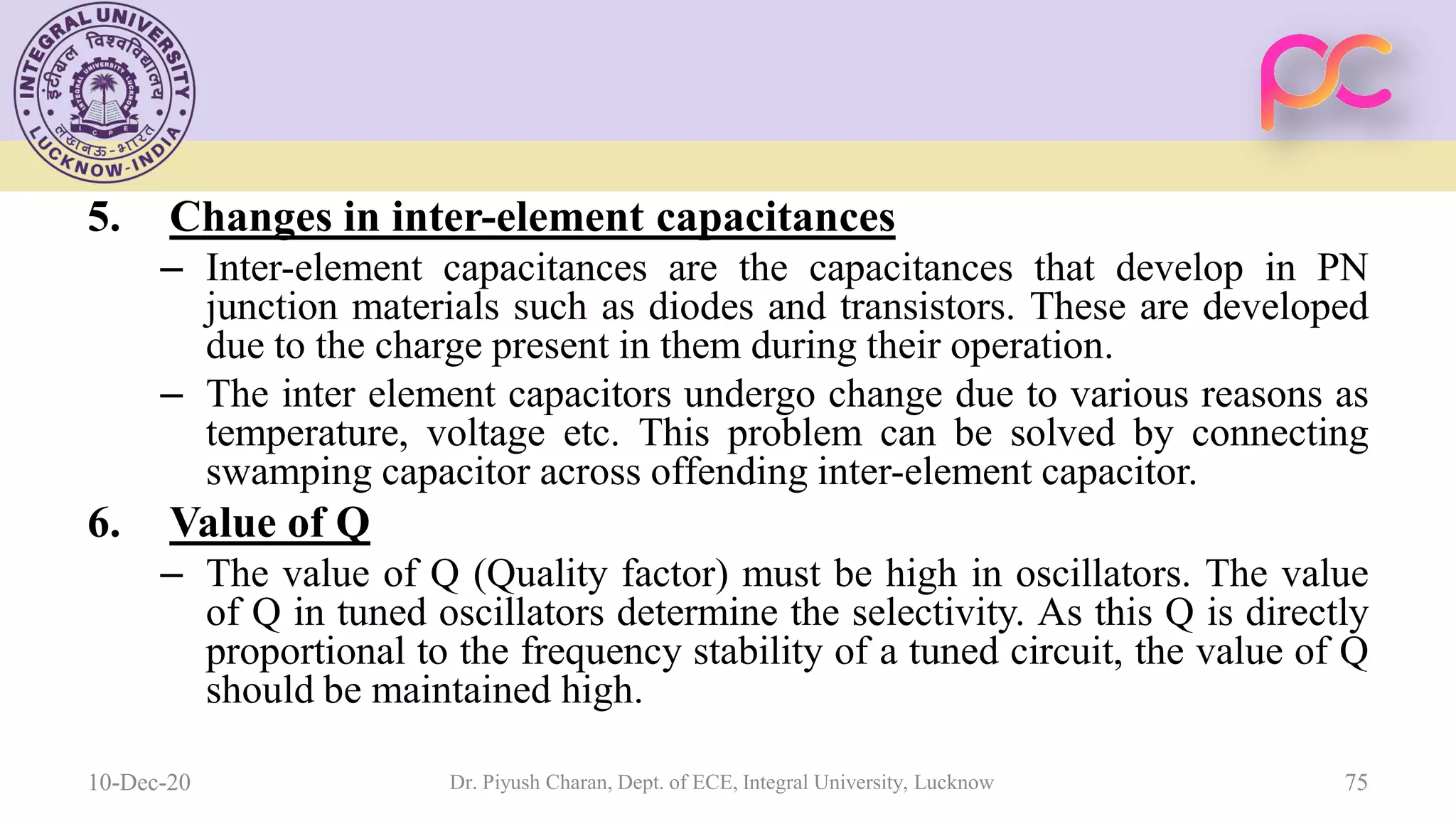 Unit 5 oscillators and voltage regulators