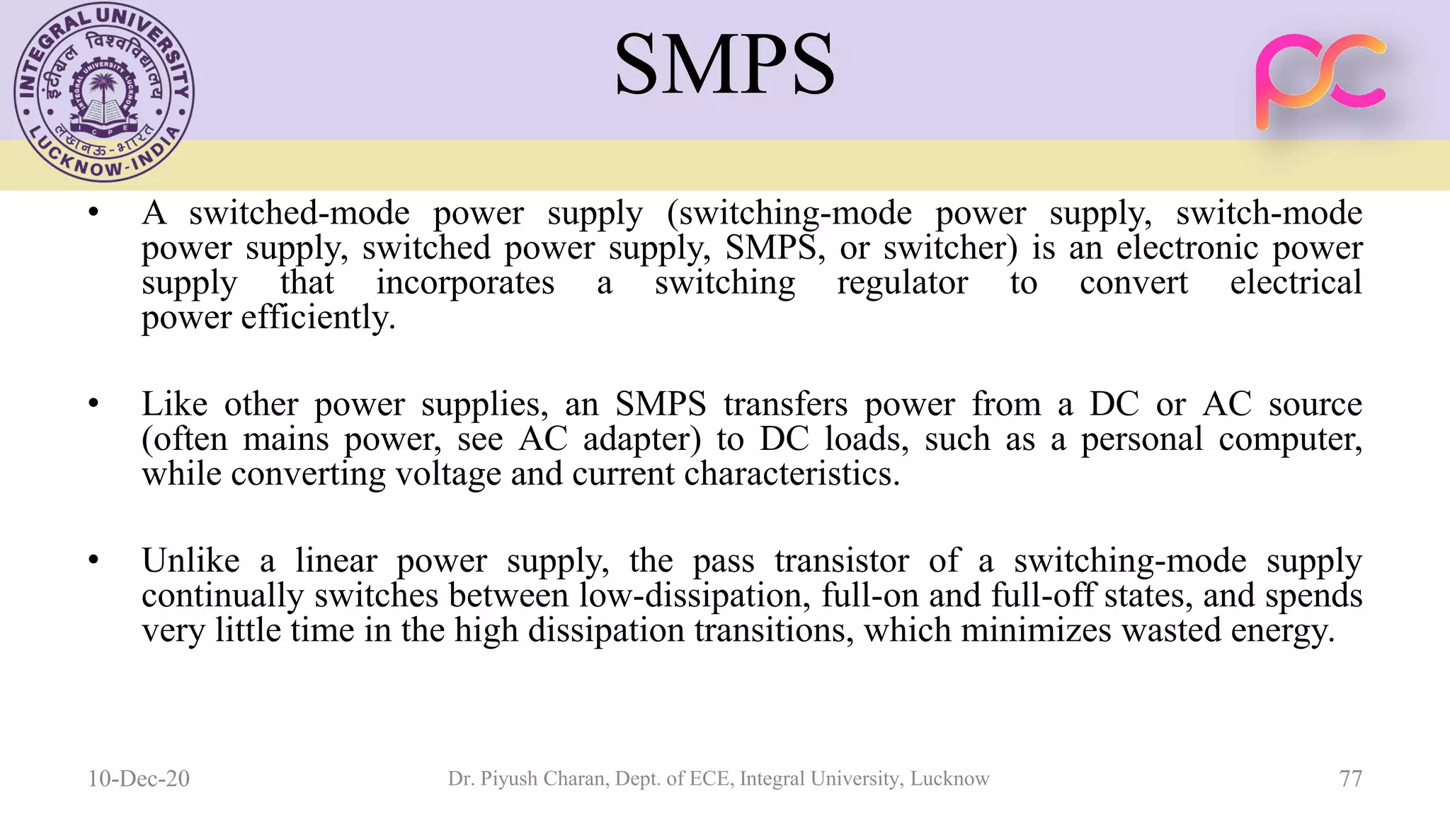 Unit 5 oscillators and voltage regulators