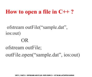 C++ IOSTREAMS and Files OOPs using Adv C++ | PDF