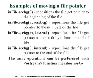 C++ IOSTREAMS and Files OOPs using Adv C++ | PDF