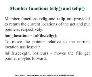 C++ IOSTREAMS and Files OOPs using Adv C++ | PDF