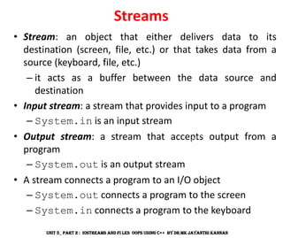 C++ IOSTREAMS and Files OOPs using Adv C++ | PDF
