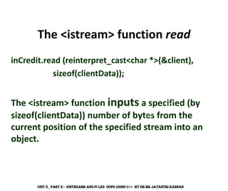 C++ IOSTREAMS and Files OOPs using Adv C++ | PDF