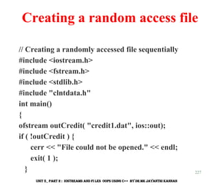 C++ IOSTREAMS and Files OOPs using Adv C++ | PDF