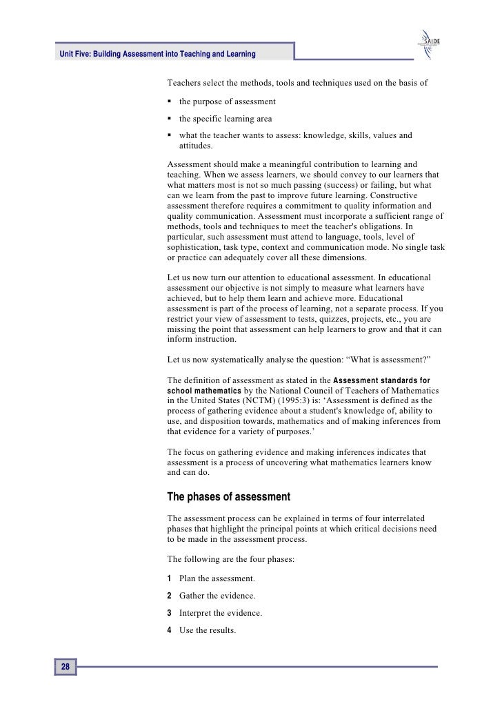 Assessment for Learning and Teaching - blogger.com