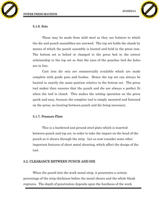 Press Machine Pdf Unit5 Power Press Machine | PDF